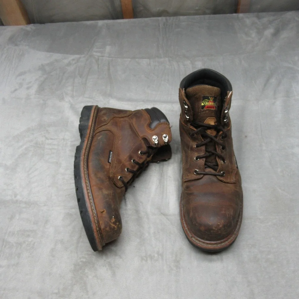 Thorogood Mens Boots 11W Brown Leather‎ 6